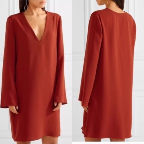 Theory Dresses & Skirts - NEW $355 Theory Ulyssa Red Oak Bell Sleeve Dress